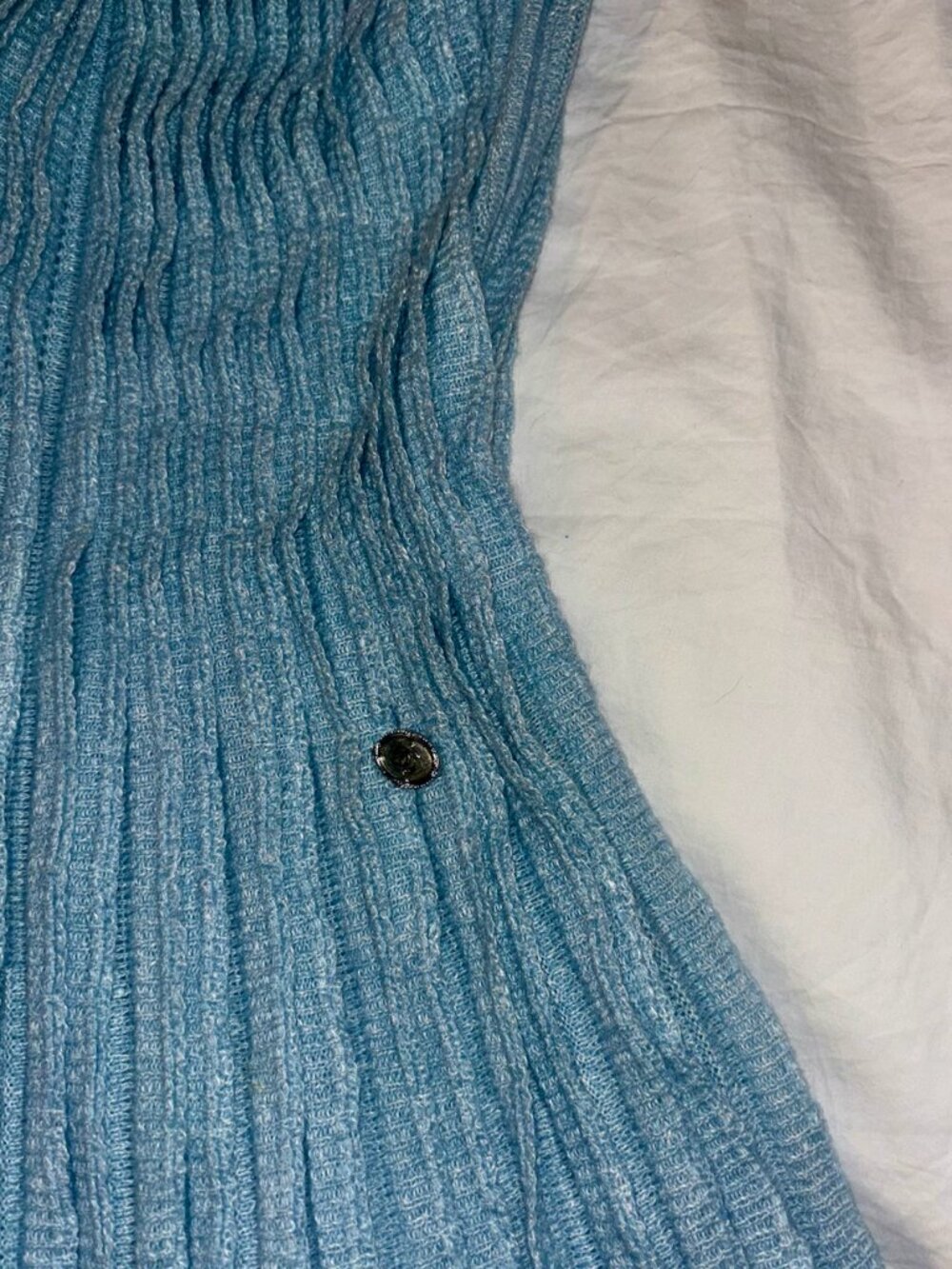 CHANEL Cashmere Blend Pleated Dress – Blue, 2013 Cruise Collection - Picture 2 of 11